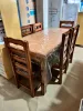 Thumbnail JUEGO DE COMEDOR MADERA CON TAPIZADO CZU. 6 SILLAS0